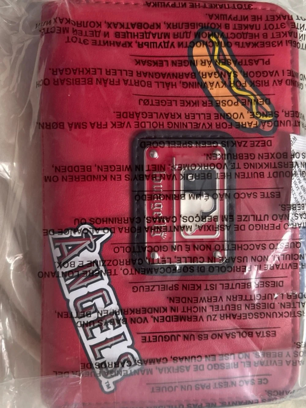 Loungefly Red MLB Los Angeles Angels Patch Zip Wallet